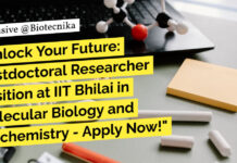 IIT Bhilai Postdoctoral Researcher Position, Apply Now!