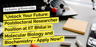 IIT Bhilai Postdoctoral Researcher Position, Apply Now!