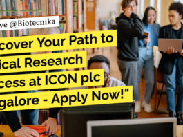 BSc Jobs at ICON plc - Apply Now For Study Support Assistant Role