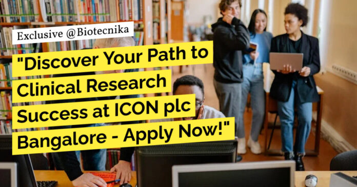 BSc Jobs at ICON plc - Apply Now For Study Support Assistant Role