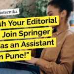 Springer Nature Assistant Editor Job For Life Sciences Candidates - Apply Online