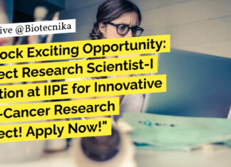 IIPE Bioinformatics Project Job With Rs. 56,000 pm Pay - Apply Online