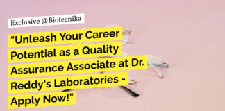 Dr Reddy's QA Vacancies - Life Sciences Apply Online Now