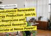 Nexus Power Hiring For Bioprocess and Bioethanol Research Associate - Apply Now