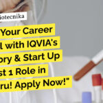 IQVIA BSc Healthcare Jobs - Apply Online For Regulatory & Start Up Specialist Role