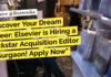 Elsevier Acquisition Editor Role For BSc – Apply Now Elsevier Biology Editor Jobs - Life & Biological Sciences Apply