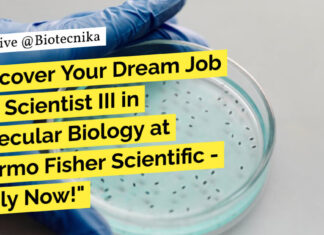 Scientist Role in Molecular Biology at Thermo Fisher Scientific – Apply Now! Thermo Fisher Scientist Vacancies - Mol Bio & Life Sciences Apply