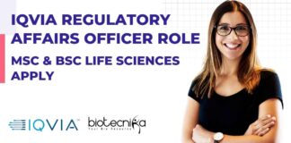 IQVIA Regulatory Affairs Vacancies - BSc & MSc Life Sciences Apply