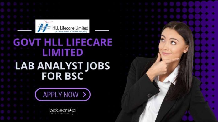 HLL Lifecare Lab Analyst Jobs