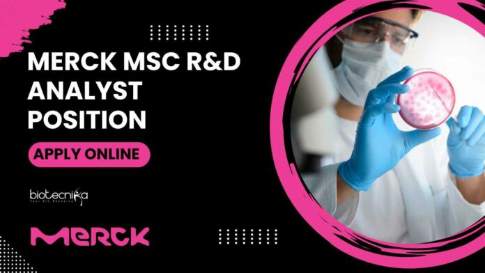 Merck MSc R&D Analyst Position