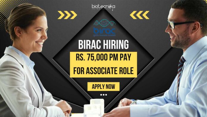 BIRAC Biological Science Vacancies