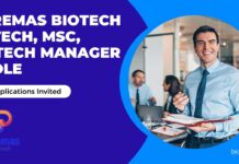 Premas Biotech Manager Role