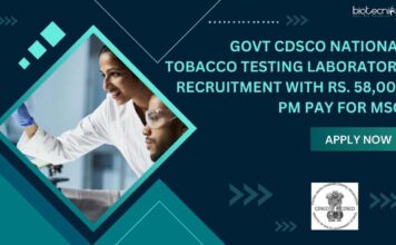 Govt CDSCO NTTL Recruitment