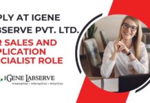 iGene Labserve Application Specialist Vacancy