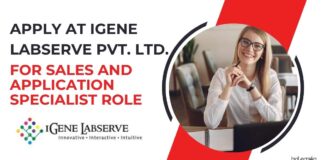 iGene Labserve Application Specialist Vacancy