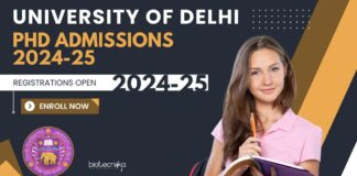 Delhi University PhD Admissions 2024-25