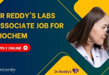 Dr Reddy's Labs Associate Job