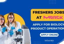 Merck Freshers Life Sciences Jobs