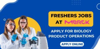 Merck Freshers Life Sciences Jobs