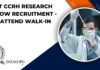 Govt CCRH Research Fellow Recruitment