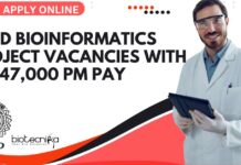 CDFD Bioinformatics Project Vacancies