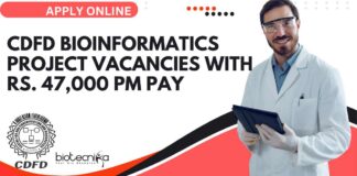 CDFD Bioinformatics Project Vacancies