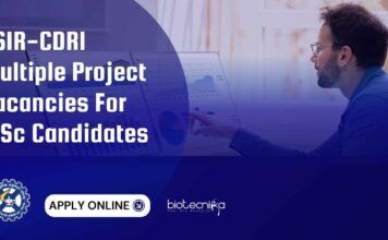 CDRI Bioinformatics Research Project Jobs