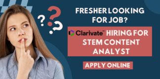 Freshers Bioinformatics Jobs Clarivate