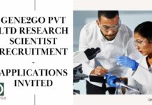 Gene2Go Pvt Ltd Research Scientist