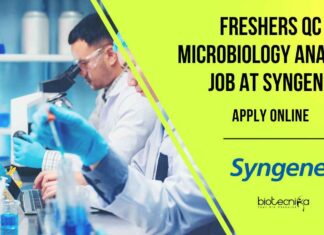 Freshers QC Microbiology Analyst Job