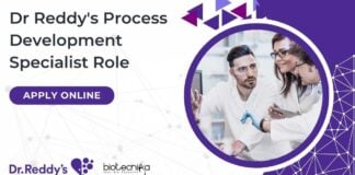Dr Reddy's MSc Biotech Job Opening