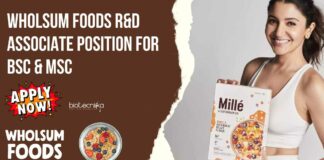 Wholsum Foods R&D Associate Position