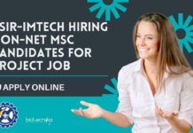 IMTECH Hiring Life Sciences