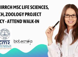 ICMR-NIRRCH MSc Life Sciences