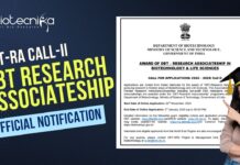 DBT Research Associateship