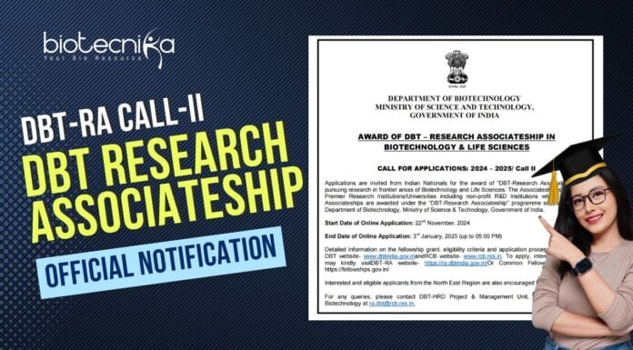 DBT Research Associateship
