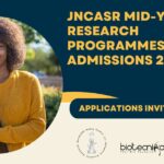 JNCASR Research Programmes Admissions