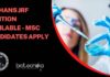 NIMHANS JRF Position Available – MSc Candidates Apply NIMHANS JRF Position Notification