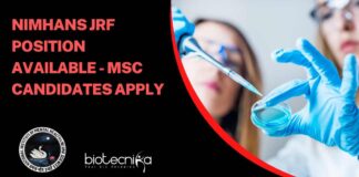 NIMHANS JRF Position Notification