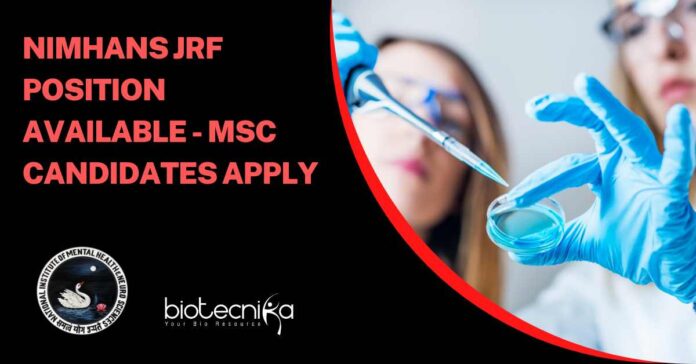 NIMHANS JRF Position Notification