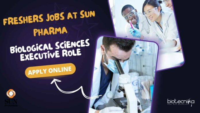 Freshers Jobs at Sun Pharma