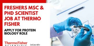 Freshers MSc & PhD Scientist Job