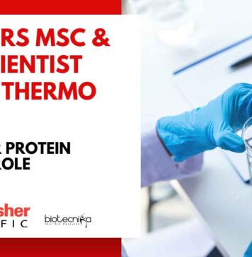 Freshers MSc & PhD Scientist Job