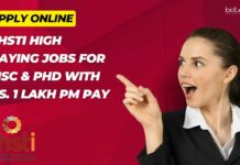 THSTI Life Science Project Vacancies