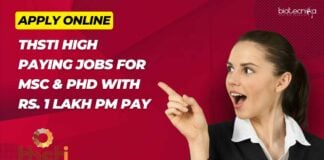 THSTI Life Science Project Vacancies