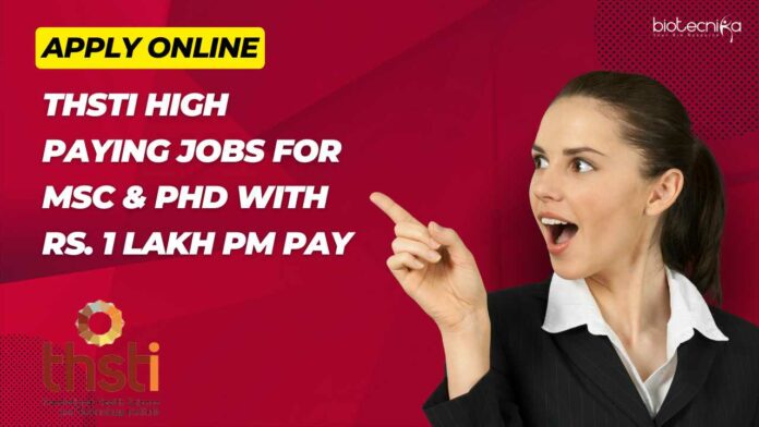 THSTI Life Science Project Vacancies