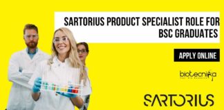Sartorius Product Specialist Role