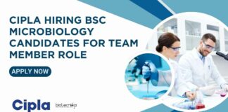 Cipla Hiring BSc Microbiology Candidates