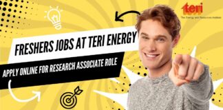 Freshers Jobs at TERI Energy