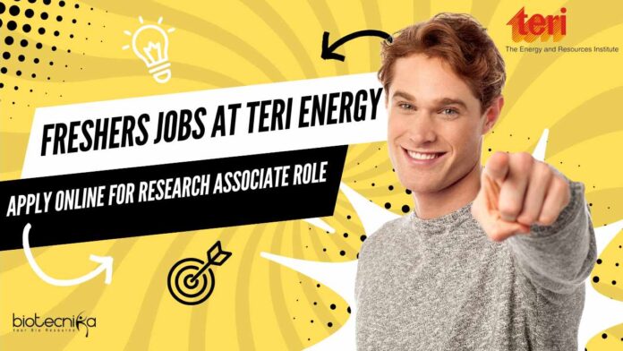 Freshers Jobs at TERI Energy